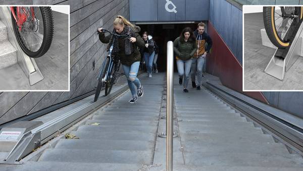 Treppenhilfe für Fahrräder