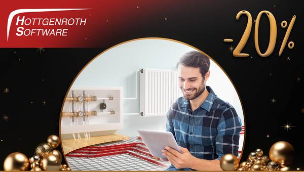 Exklusive Weihnachtsaktion: SHK-Handwerk und TGA-Planung profitieren von Sonderkonditionen für Branchensoftware bis zum 31.12.2023