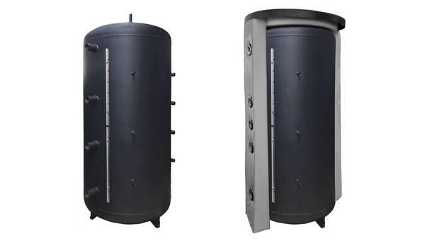 Tacotherm Schichtspeicher unisoliert und isoliert