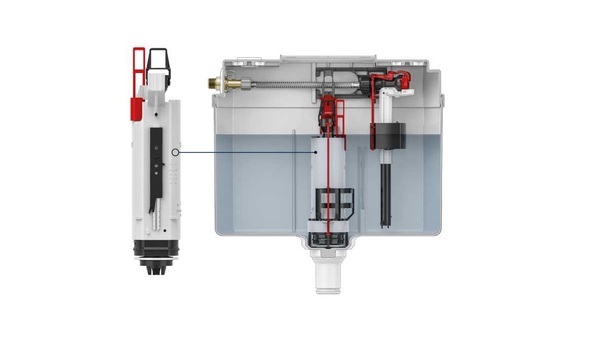 TECE präsentiert 4/2-Liter-Spülung für Uni und Base Spülkästen 