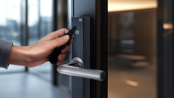 Winkhaus elektronische Langschild Türbeschläge