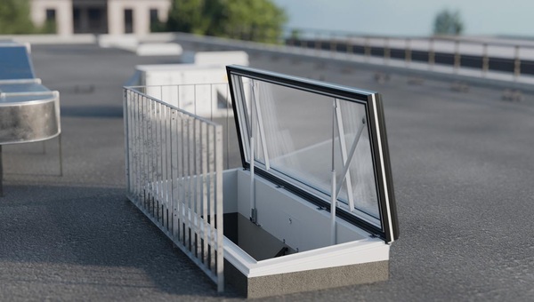 Lamilux Flachdach Ausstiegs Service FFE