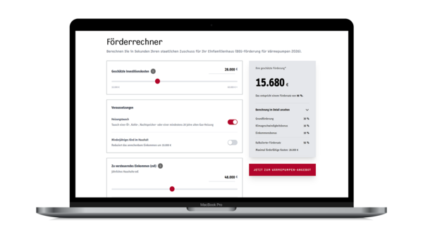 Stiebel Eltron: Online-Rechner zur neuen Wärmepumpenförderung