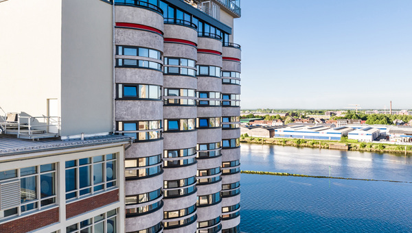 Bremer Silo-Hotel nutzt Fassadenlüfter mit 93 % Wärmerückgewinnung