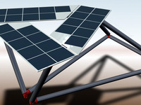 Ultraleichtes Solarmodul: Gewicht um zwei Drittel reduziert