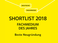 Fachmedium des Jahres 2018: haustec.de auf Shortlist "Beste Neugründung"