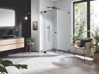 Sprinz: Starke schwarze Akzente für die Design-Glasdusche