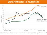 Brennstoffkosten in Deutschland Dezember 2022