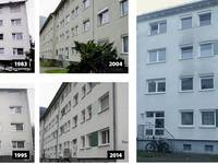 Nordfassade eines Mehrfamilienhauses in Geislingen a. d. Steige