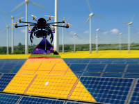 Photovoltaik-Anlagen: Thermografie mit Drohnen