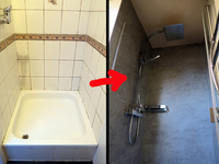 Teilsanierung im Badezimmer: Neue Dusche an einem Tag