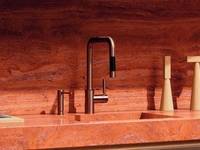 Dornbracht meta square in gebürsteter Bronze