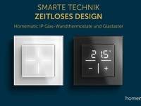 eq-3 homematic Ip wandtaster und wandthermostat aus Glas