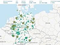Der Wasserstoffatlas zeigt räumlich aufgelöst geeignete Standorte für die Produktion und Nutzung von Wasserstoff und seinen Koppelprodukten Sauerstoff und Wärme auf.