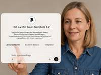 Der Bot wurde in Zusammenarbeit mit Fachanwält:innen und BiB-Mitgliedern entworfen. Ziel der öffentlichen Testphase ist die Entwicklung einer bundeseinheitlichen Lösung.