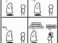 Handwerker an Halloween