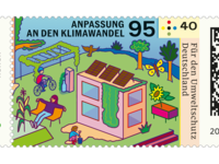 Anpassung an den Klimawandel als Briefmarke