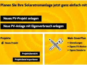 Cloudbasiertes Planungsportal von Zeversolar