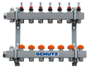 Selbstregulierender Heizkreisverteiler mit automatischer Durchflussregelung