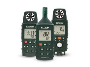 Extech: Messgeräteserie für Luftstrom, Temperatur und Luftfeuchte