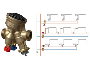 Einregulierventil TA-Compact-P für Einrohr-Heizungsanlagen