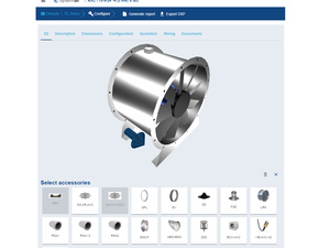 Systemair Configurator: Auswahlprogramm für Axialventilatoren