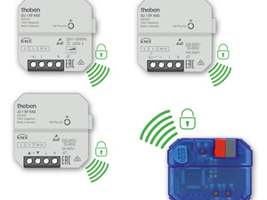 Theben: Manipulationssichere KNX-Funkaktoren zur Unterputz-Montage