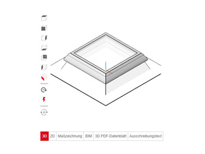 Lamilux: BIM-Konfigurator für Flachdachfenster