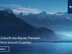 Für die Zukunft des Blauen Planeten.