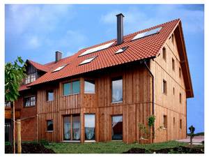 Holzbaumaterialien verbessern deutlich die CO2-Bilanz von Gebäuden.