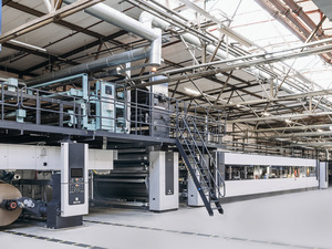 Wet-end einer Wellpappenanlage von bhs corrugated