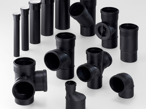 Geberit Abwasserrohr reduziert Materialkosten und schont Ressourcen