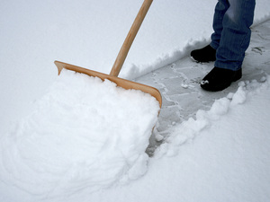 Schneeschnaufel im Einsatz