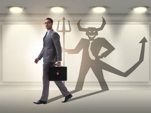 Teufel im Businessman