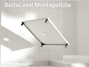 BetteLevel. Es war noch nie so einfach, Duschen zu installieren