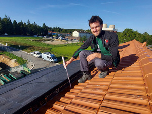 PVT-Kühlung: Dachwärmetauscher unter der Solaranlage