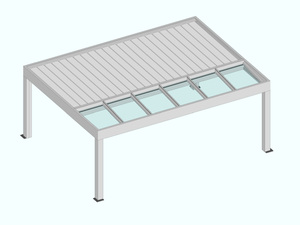 Lamellendach von TS-Aluminium: Licht und Schatten perfekt kombiniert