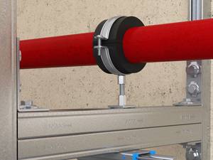 Fischer Rohrschelle mit Dämmung