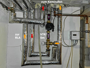 Hybrid-Heizung: Wärmepumpe, PV und wassergeführter Kaminofen kombiniert