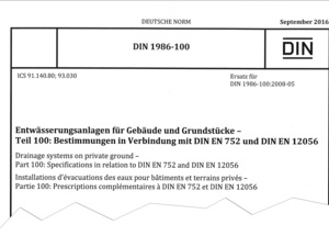 Entwässerungsanlagen: Alles über die neue Abwassernorm