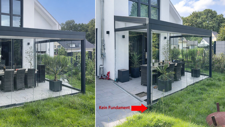 Was beim Verkauf und der Montage von Terrassendächern zulässig ist