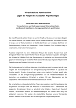 Wirtschaftlicher Abwehrschirm