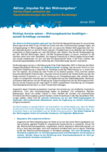 Impulse für den Wohnungsbau 2024