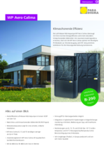 Produktinfoblatt WP Aero Calima