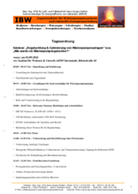 Tagesordnung Seminar