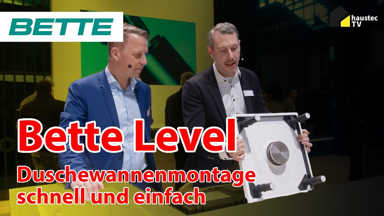 ISH 2023 | Duschwannenmontage in 30 Sekunden - Bette Level