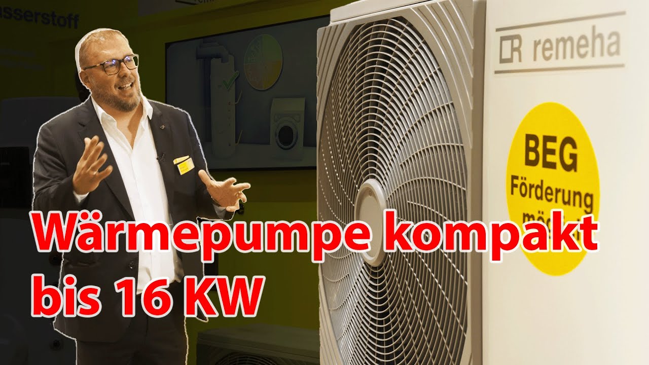 SHK Essen 2022 | Förderfähige Monoblock-Wärmepumpe mit 4-16KW von Remeha