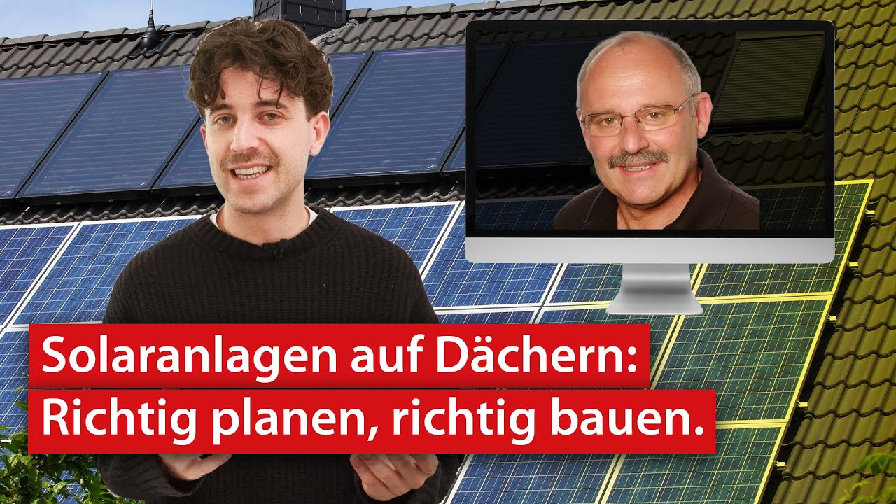 Solaranlagen auf Dächern richtig planen - Interview mit Dachdeckermeister Ludwig Held | haustec TV