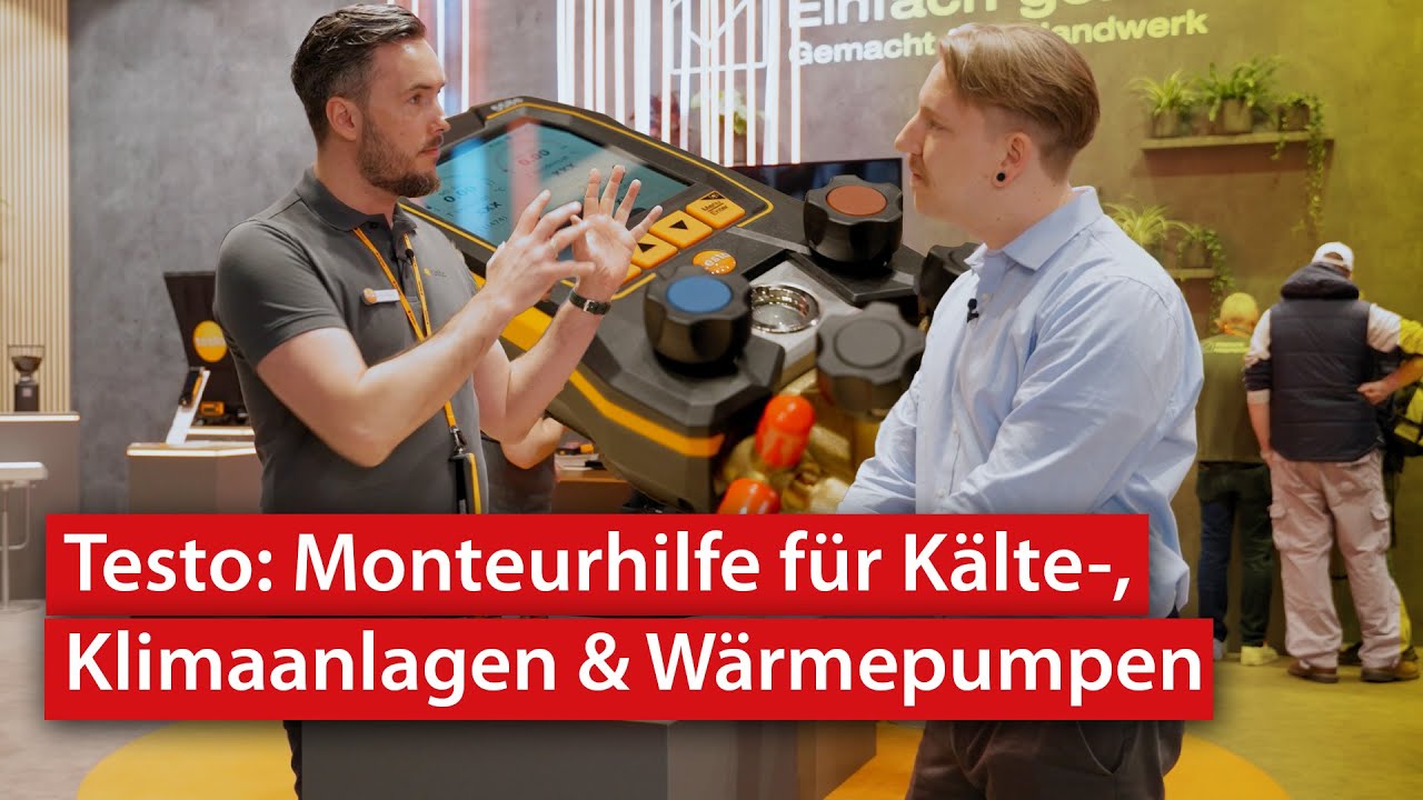 Testo: Monteurhilfe für Kälte-, Klimaanlagen & Wärmepumpen | ISH 2025