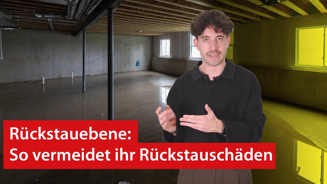 Gebäude vor Überflutung schützen: So funktioniert die Rückstauebene | haustec kurzErklärt